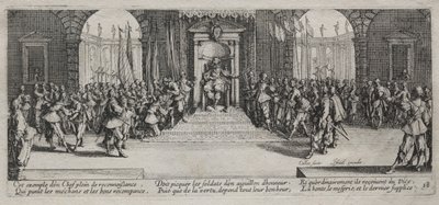 The Large Miseries of War: Distribution of Recompense av Jacques Callot