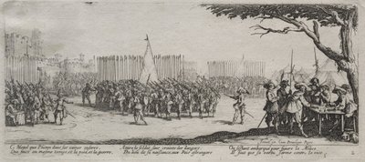 The Large Miseries of War: Enrollment of the Troops av Jacques Callot