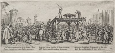 The Large Miseries of War: Execution on the Wheel av Jacques Callot