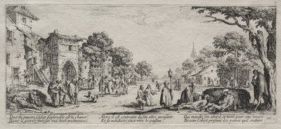 The Large Miseries of War: The Beggars and the Dying, 1633. av Jacques Callot