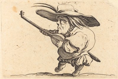 Lutespilleren, ca. 1622. av Jacques Callot