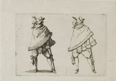 The Man Wrapped in his Coat, fra The Caprices av Jacques Callot