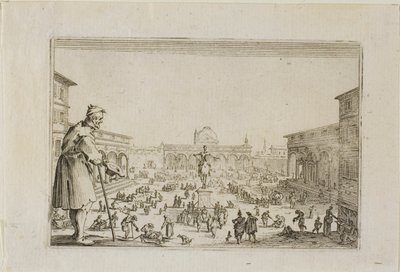 Marsjen fra Bebudelsespalasset til Firenze, fra The Caprices av Jacques Callot