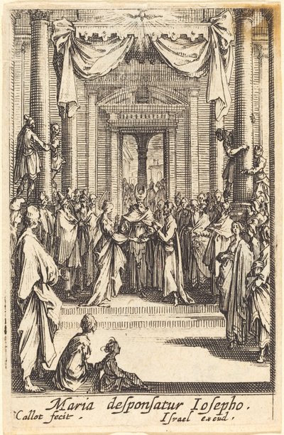 Jomfruens ekteskap, i eller etter 1630. av Jacques Callot