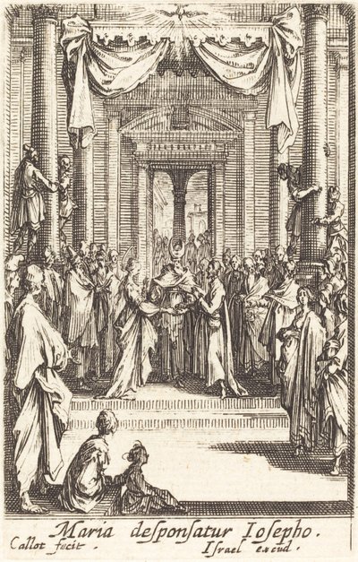 Jomfruens ekteskap, i eller etter 1630. av Jacques Callot