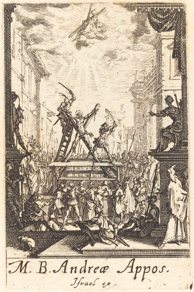 Saint Andrews martyrium av Jacques Callot