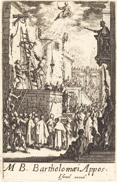 Martyrdommen til Saint Bartholomew av Jacques Callot