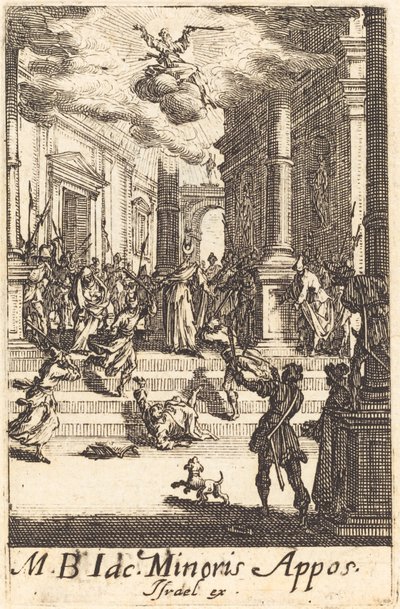 The Martyrium of Saint James Minor, ca. 16341635. av Jacques Callot