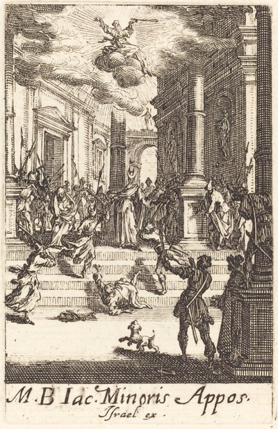 The Martyrium of Saint James Minor, ca. 16341635. av Jacques Callot