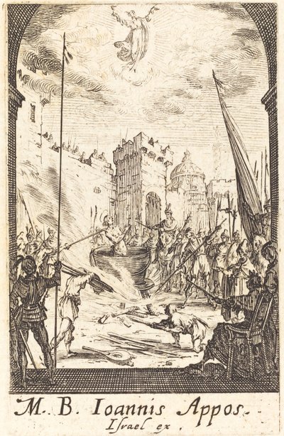 The Martyrium of Saint John the Evangelist av Jacques Callot