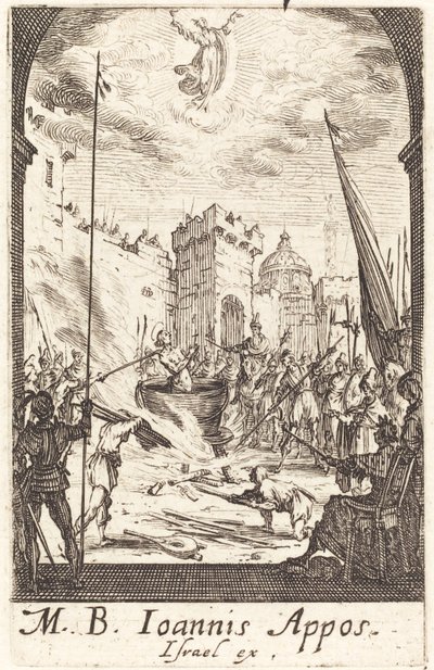 The Martyrium of Saint John the Evangelist av Jacques Callot