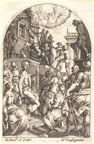 Sankt Peters martyrium av Jacques Callot