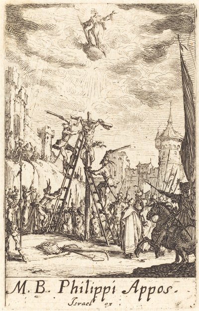 Sankt Filips martyrium av Jacques Callot