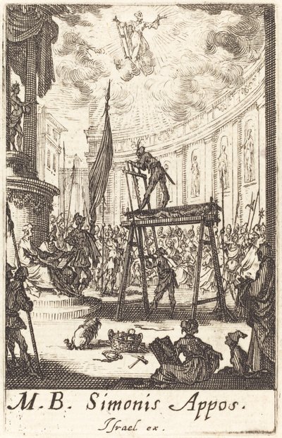 Sankt Simons martyrium av Jacques Callot