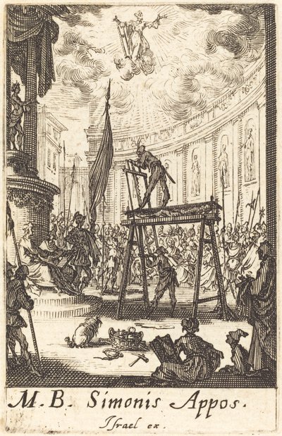 The Martyrdom of Saint Simon, ca. 16341635. av Jacques Callot