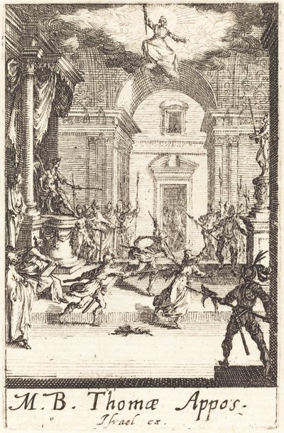 The Martyrium of Saint Thomas av Jacques Callot