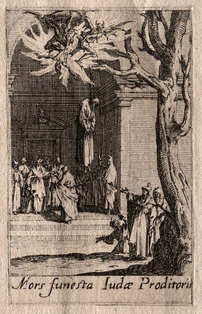 Apostlenes martyrium: Judas død. av Jacques Callot