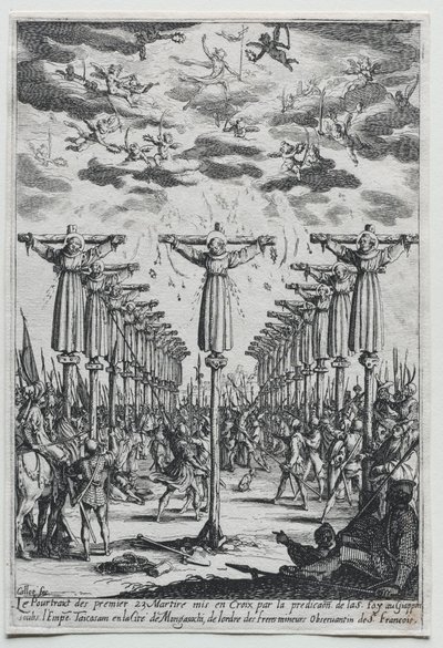 The Martyrs of Japan, 1600-tallet. av Jacques Callot
