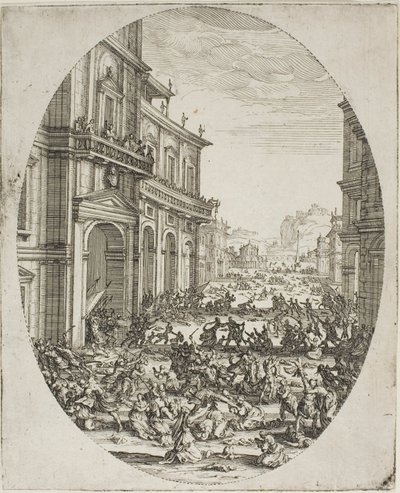 The Massacre of the Innocents (andre plate) av Jacques Callot