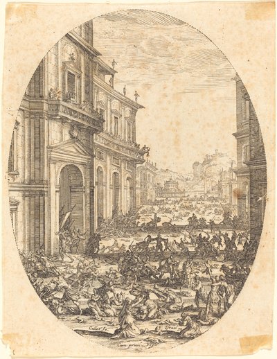 Massakren på de uskyldige av Jacques Callot