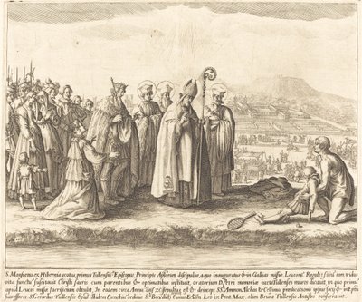 Miraklet til Saint Mansuy. av Jacques Callot