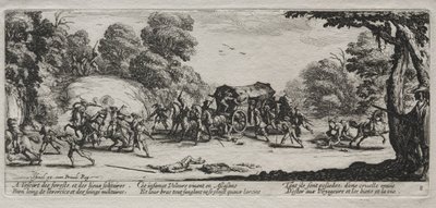 The Miseries of War: Highway Robbery, 1633. av Jacques Callot
