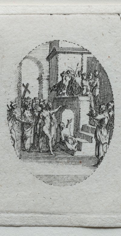 Lidenskapens mysterier: Kristus presentert for folket. av Jacques Callot
