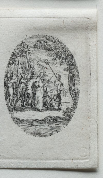 Lidenskapens mysterier: Kristus tatt til fange. av Jacques Callot
