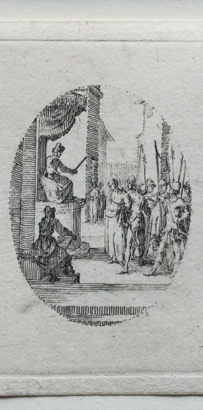 Lidenskapens mysterier: Kristus før Pilatus av Jacques Callot