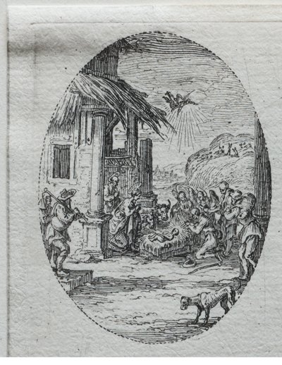 Lidenskapens mysterier: Hyrdenes tilbedelse av Jacques Callot