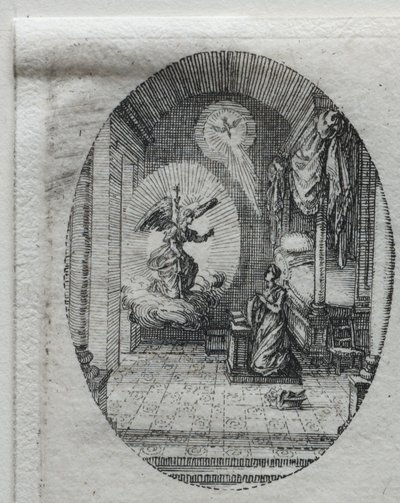 Lidenskapens mysterier: kunngjøringen. av Jacques Callot