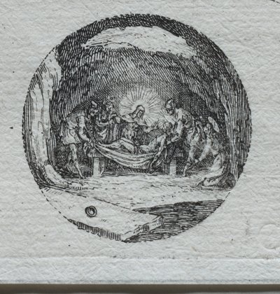 The Mysteries of the Passion: The Entombment. av Jacques Callot