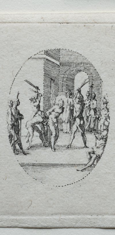The Mysteries of the Passion: The Flagelation. av Jacques Callot
