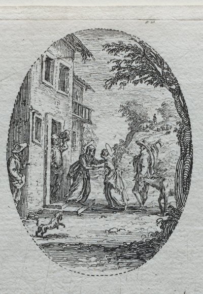 The Mysteries of the Passion: The Visitation. av Jacques Callot
