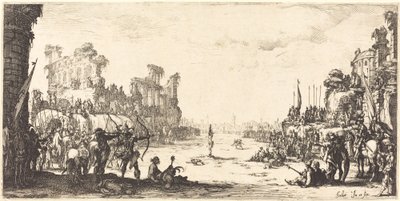 The Ordeal av Arrows Saint Sebastian, ca. 16321633. av Jacques Callot