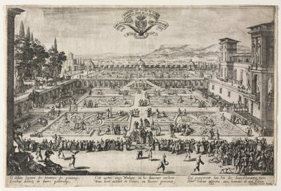 Palace Gardens i Nancy av Jacques Callot