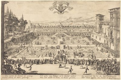 Slottsparkene i Nancy av Jacques Callot