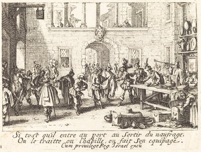 Foreldrene gir gaver, 1635. av Jacques Callot