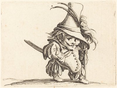 The Potbellied Mann med den høye hatten av Jacques Callot