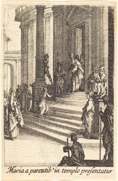 Presentasjonen av jomfruen av Jacques Callot
