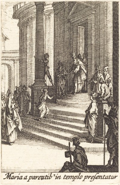 Presentasjonen av jomfruen, i eller etter 1630. av Jacques Callot