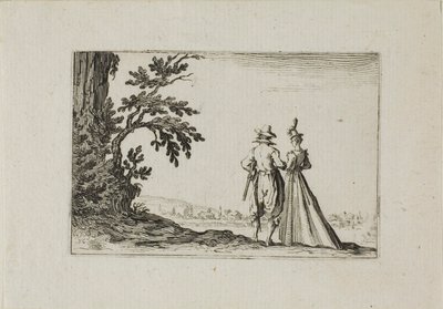 The Promenade, fra The Caprices av Jacques Callot
