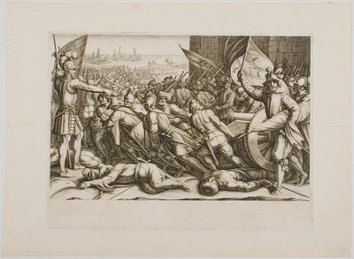 Troppenes gjeninnskiping, fra serien «Ferdinand de Medicis liv» av Jacques Callot