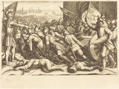 Tyrkernes ombordstigning, ca. 1614. av Jacques Callot