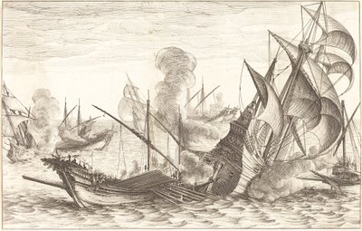 Det andre sjøslaget av Jacques Callot