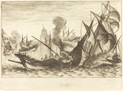 Det andre sjøslaget av Jacques Callot