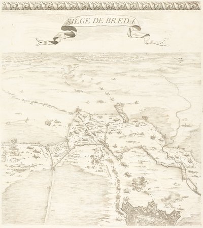 Beleiringen av Breda [plate 2 av 6] av Jacques Callot