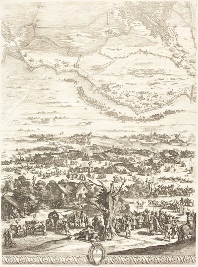 Beleiringen av Breda [plate 5 av 6], 16271628. av Jacques Callot