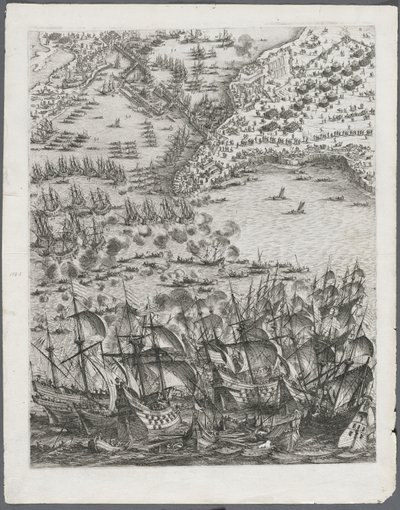 The Siege of La Rochelle: Plate 11 av Jacques Callot