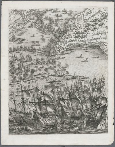 Beleiringen av La Rochelle: Plate 11, 1628-1630. av Jacques Callot